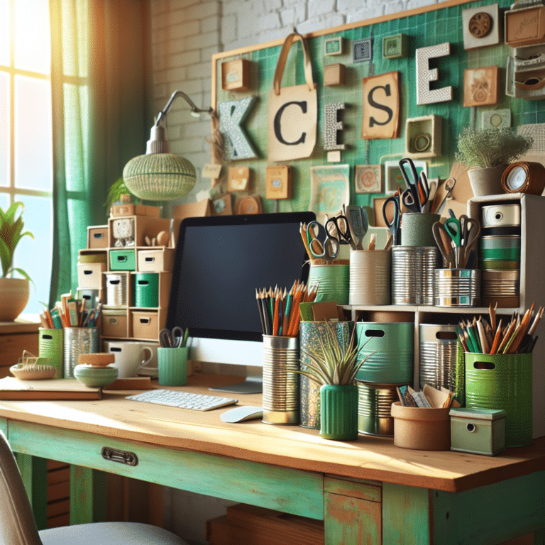 Recycled Desk Organizers for Home Office