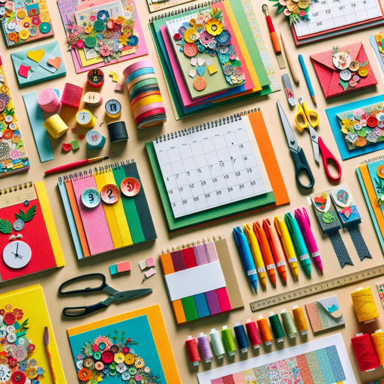 Upcycling Old Calendars into Vibrant Stationery