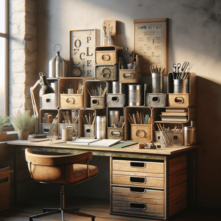 Recycled Desk Organizers for Home Office