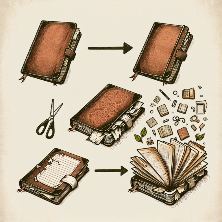 Revamping Old Diaries into Trendy Notebooks