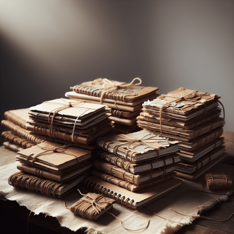 Handmade Recycled Paper Notebooks