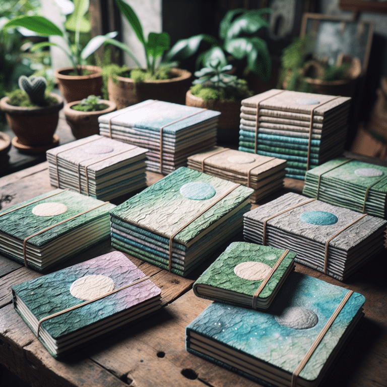 Handmade Recycled Paper Notebooks