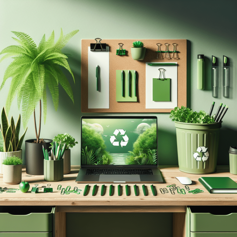 Green Office Desk Organization Tips