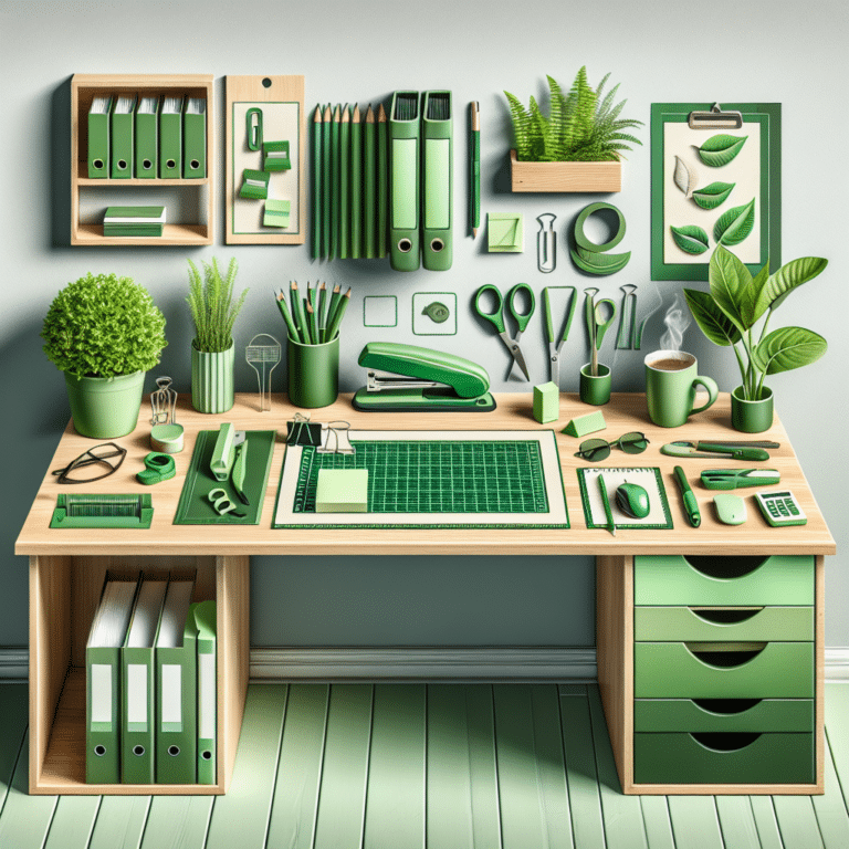 Green Office Desk Organization Tips