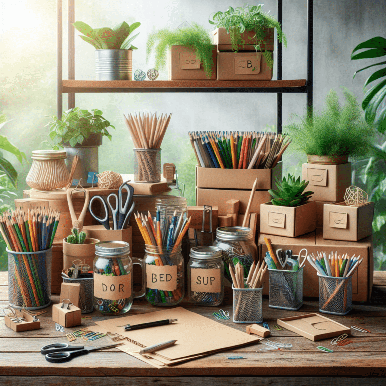 Tidying Up the Green Way: DIY Eco Desk Organizers