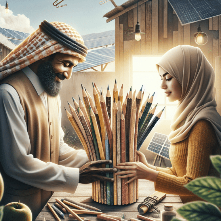 Sustainable Pencils Made from Recycled Wood